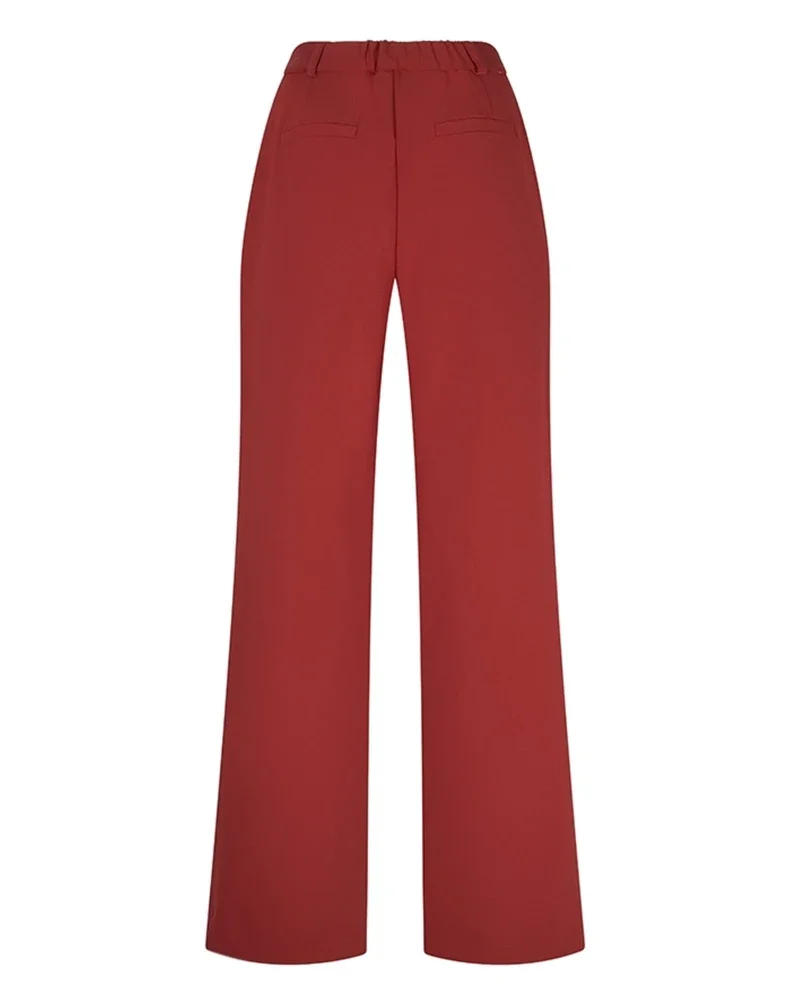 Pant Indie - Uni Pleated Rood Pant Indie - Uni Pleated Rood
