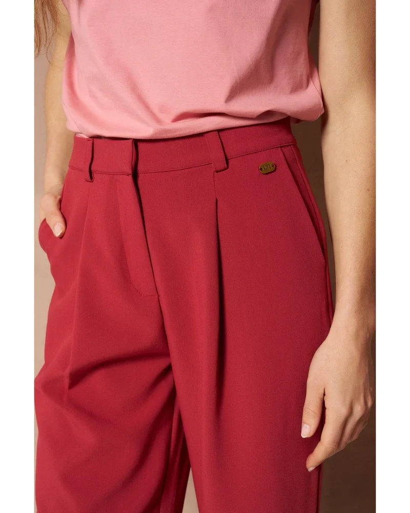 Pant Indie - Uni Pleated Rood Pant Indie - Uni Pleated Rood