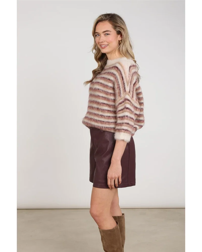 Lucia Pullover Stripe Off White Lucia Pullover Stripe Off White