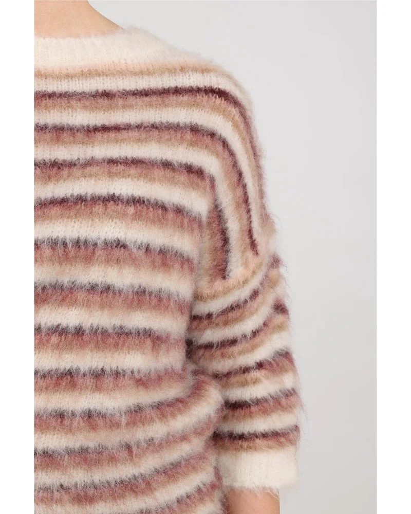 Lucia Pullover Stripe Off White Lucia Pullover Stripe Off White