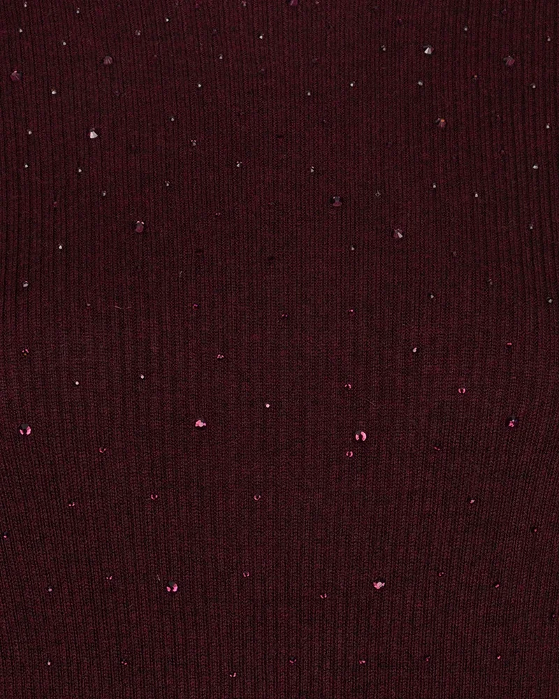Sweater met studs Bordeaux Sweater met studs Bordeaux