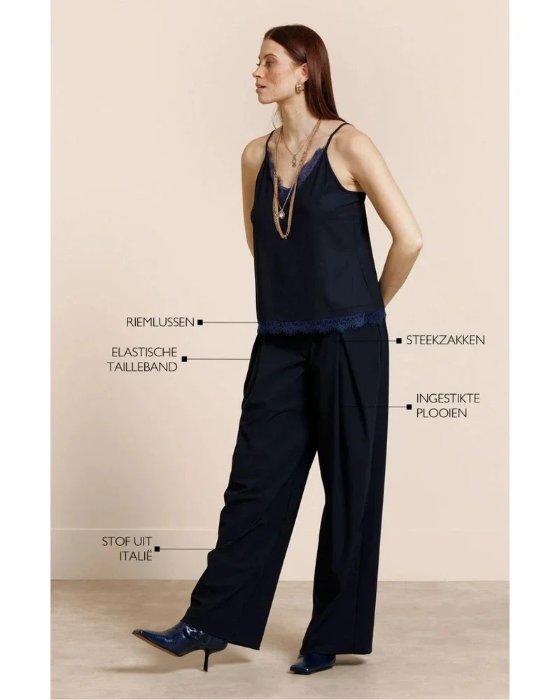 Sari trousers Donker Blauw Sari trousers Donker Blauw
