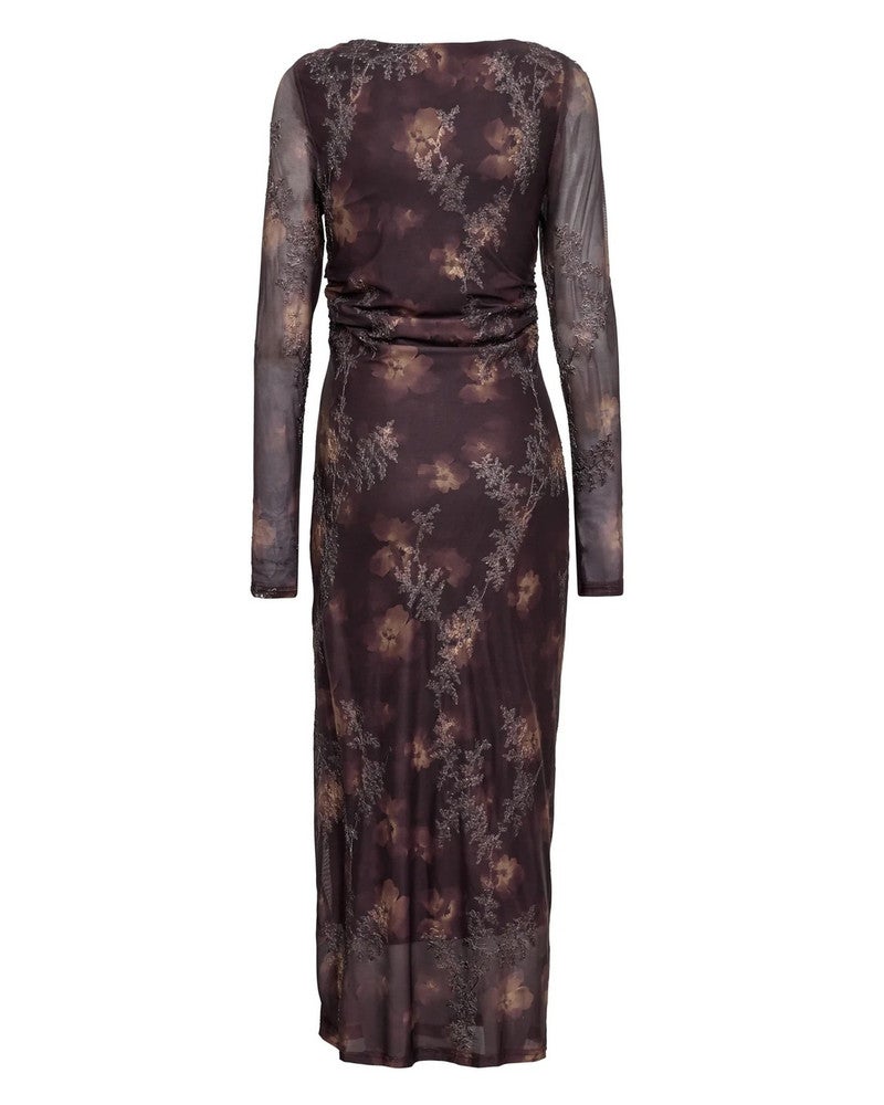 Belena L/S dress Bruin 1 Belena L/S dress Bruin 1