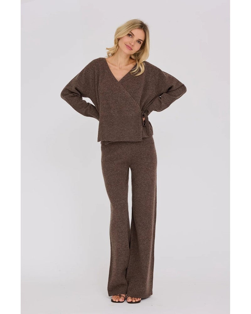 Merino wrap cardigan Bruin 1 Merino wrap cardigan Bruin 1