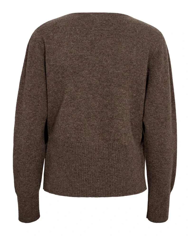 Merino wrap cardigan Bruin 1 Merino wrap cardigan Bruin 1