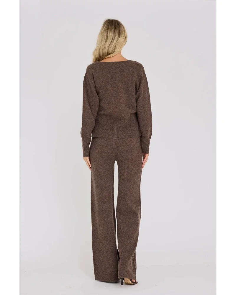 Merino wrap cardigan Bruin 1 Merino wrap cardigan Bruin 1