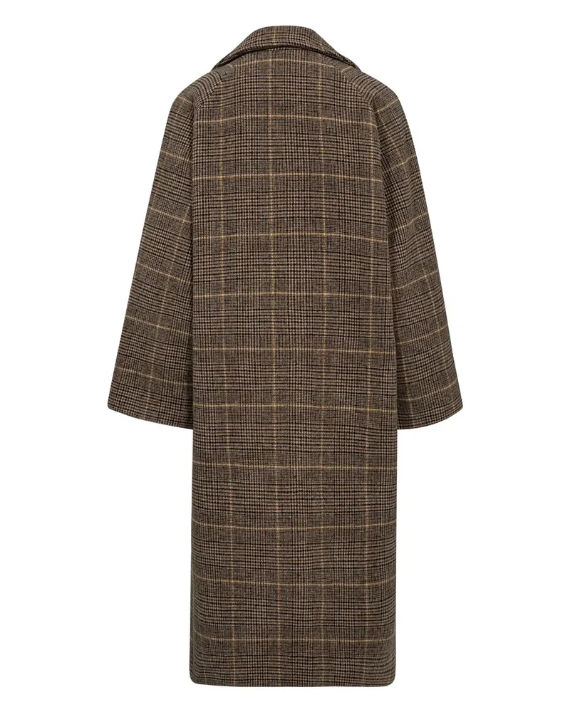 Checka long coat Zwart 1 Checka long coat Zwart 1