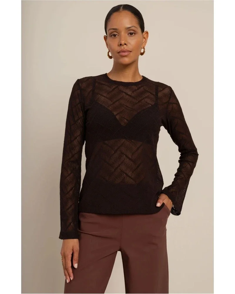 Reagan flaire lace top Bruin 1 Reagan flaire lace top Bruin 1