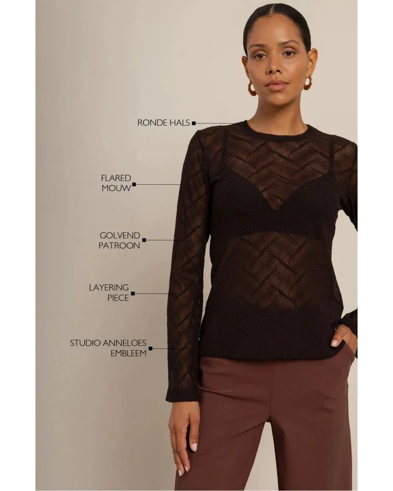 Reagan flaire lace top Bruin 1 Reagan flaire lace top Bruin 1