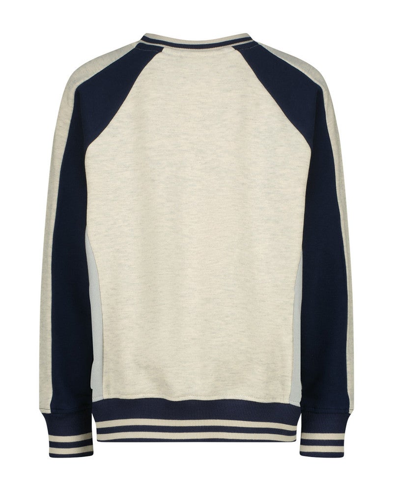 Nussan Colourblock Sweater Beige Nussan Colourblock Sweater Beige
