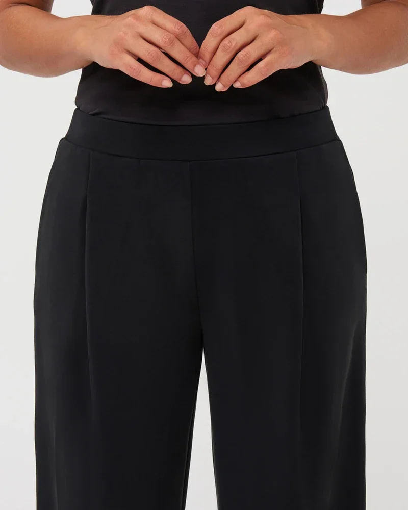 Trousers Modal pleats Zwart 1 Trousers Modal pleats Zwart 1