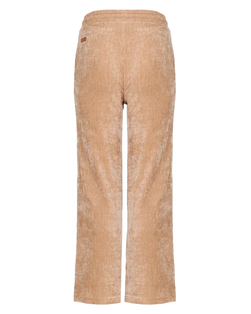 Sayla Wide Leg Velvet Stretch Pants Zand Sayla Wide Leg Velvet Stretch Pants Zand