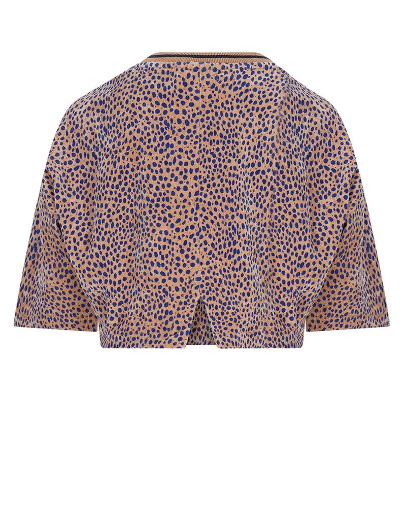Kaily Oversized Animal AOP Top Zand Kaily Oversized Animal AOP Top Zand