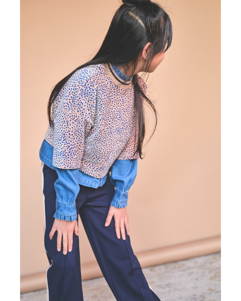 Kaily Oversized Animal AOP Top Zand Kaily Oversized Animal AOP Top Zand
