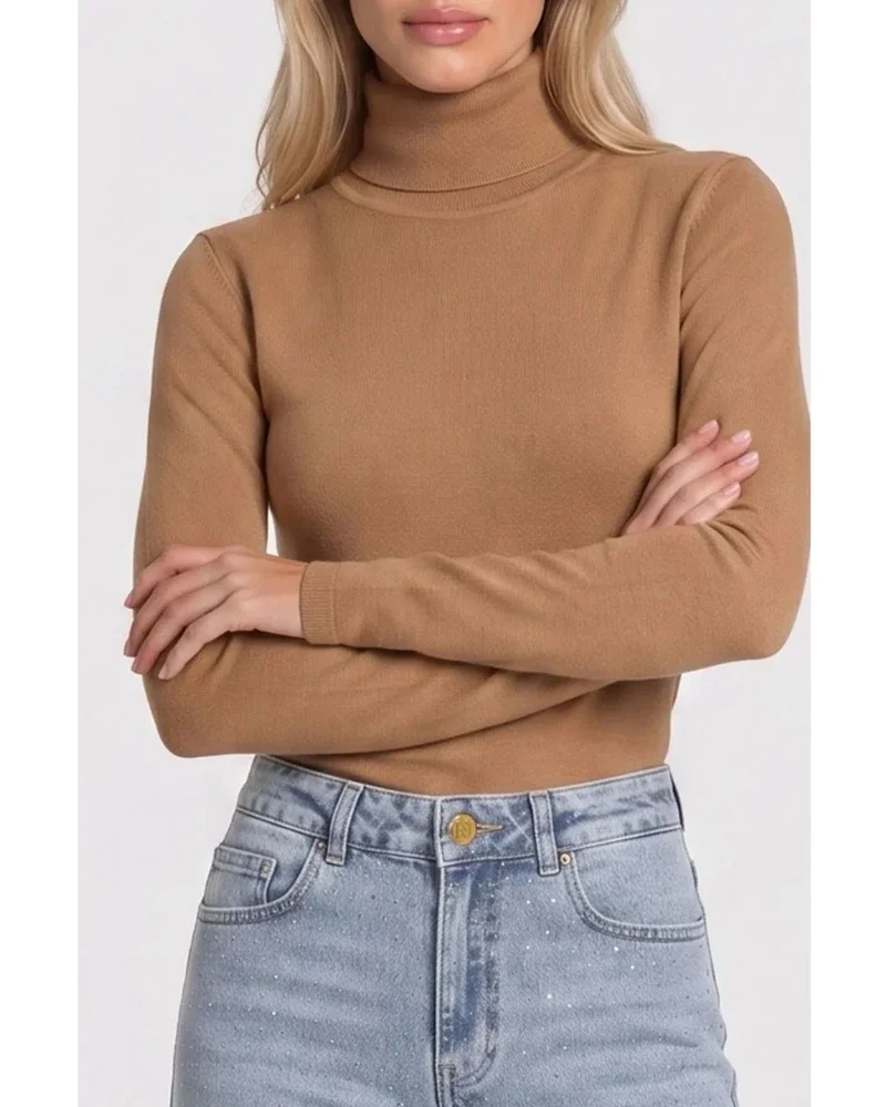 Jolie Turtleneck Top Bruin 2 Jolie Turtleneck Top Bruin 2