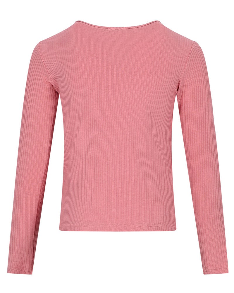 Kess Essential Rib Jersey Top Roze Kess Essential Rib Jersey Top Roze