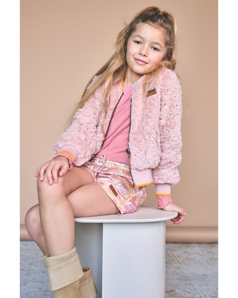 Kess Essential Rib Jersey Top Roze Kess Essential Rib Jersey Top Roze