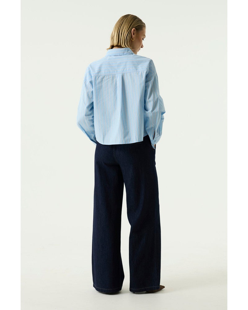 U260033 Ladies Shirt LS Blauw U260033 Ladies Shirt LS Blauw