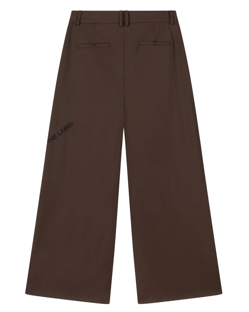 ladies woven wide leg pants Bruin 1 ladies woven wide leg pants Bruin 1