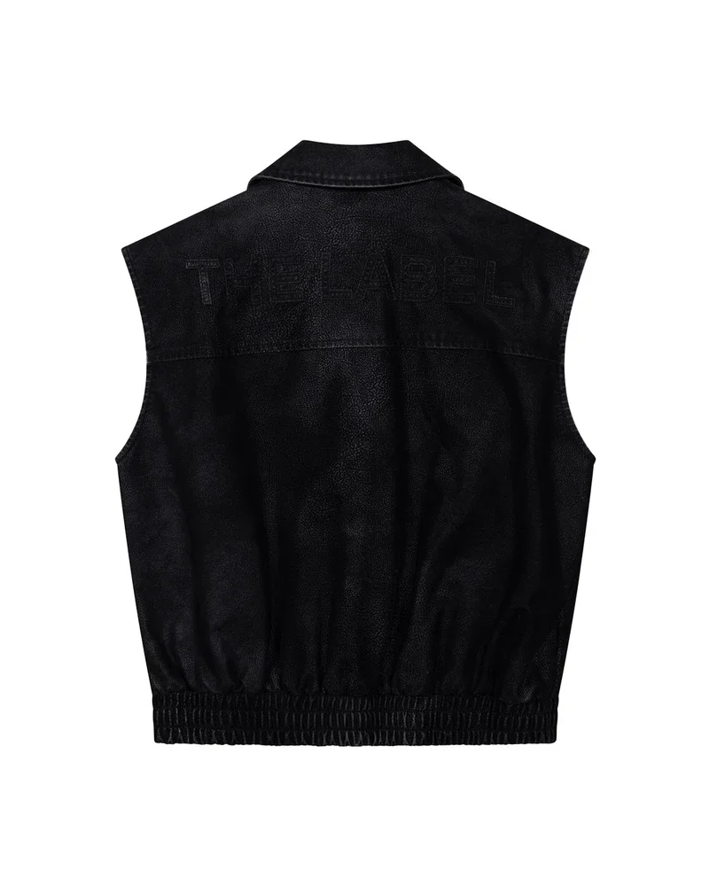ladies woven faux suede biker jacket Zwart 1 ladies woven faux suede biker jacket Zwart 1