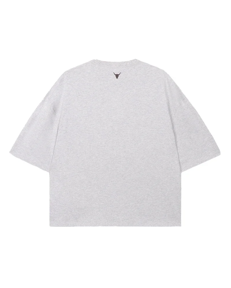 ladies knitted the label oversized t-shirt Grijs ladies knitted the label oversized t-shirt Grijs