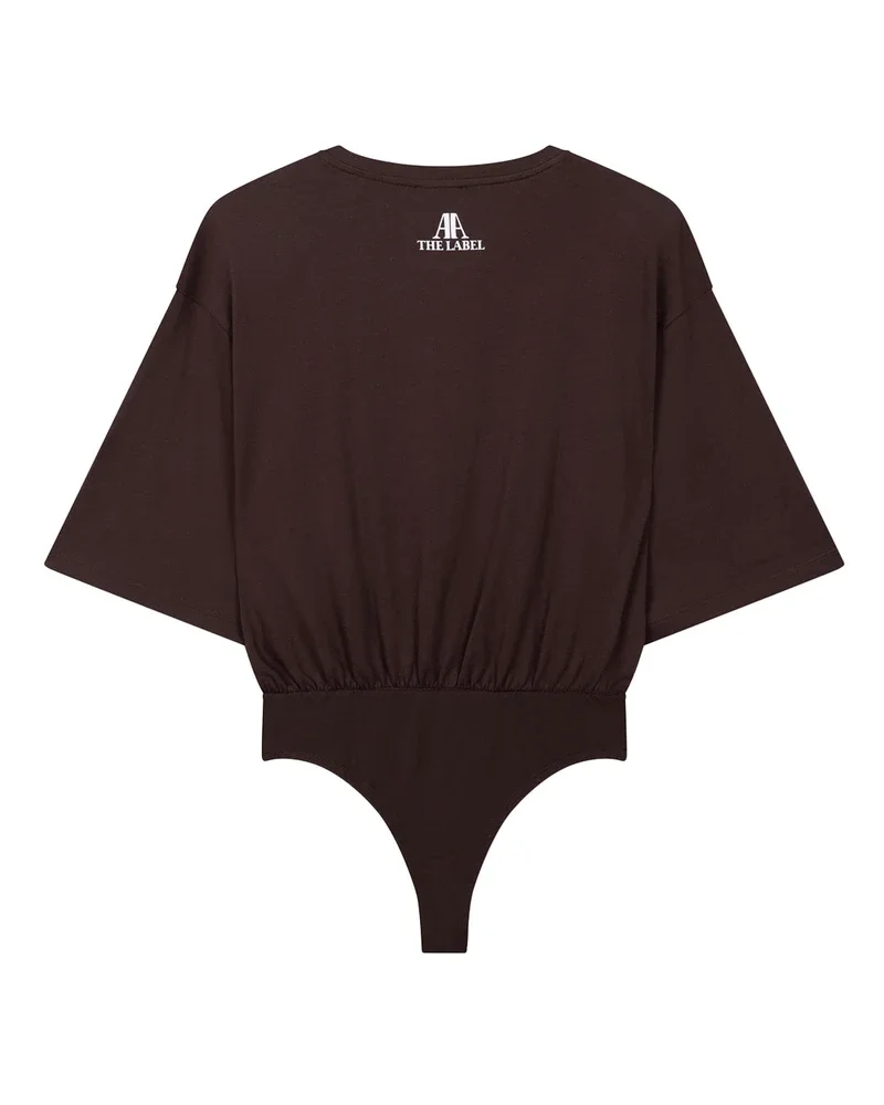 ladies knitted body t-shirt Bruin 1 ladies knitted body t-shirt Bruin 1