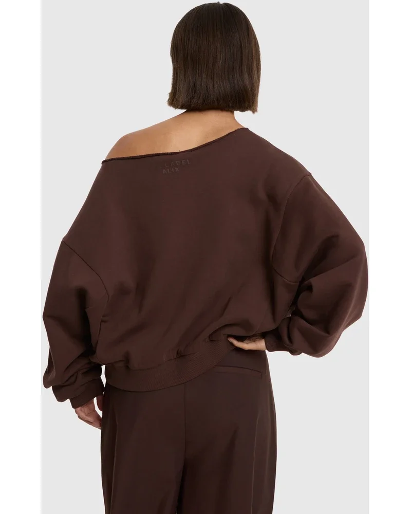 ladies knitted badwing sweater Bruin 1 ladies knitted badwing sweater Bruin 1