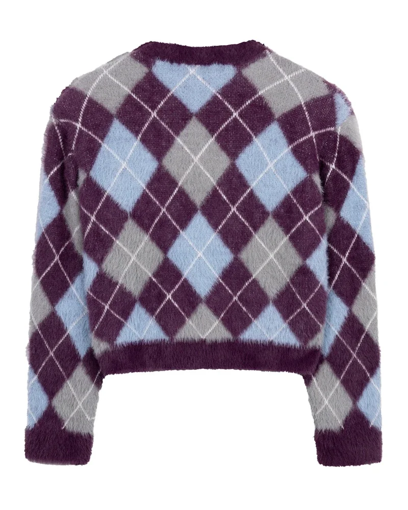 ladies knitted check cardigan NOMI Multi ladies knitted check cardigan NOMI Multi