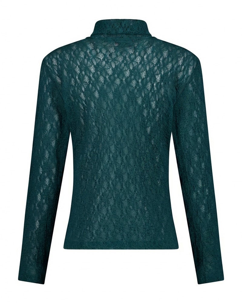 Reagan lace col top Groen Reagan lace col top Groen
