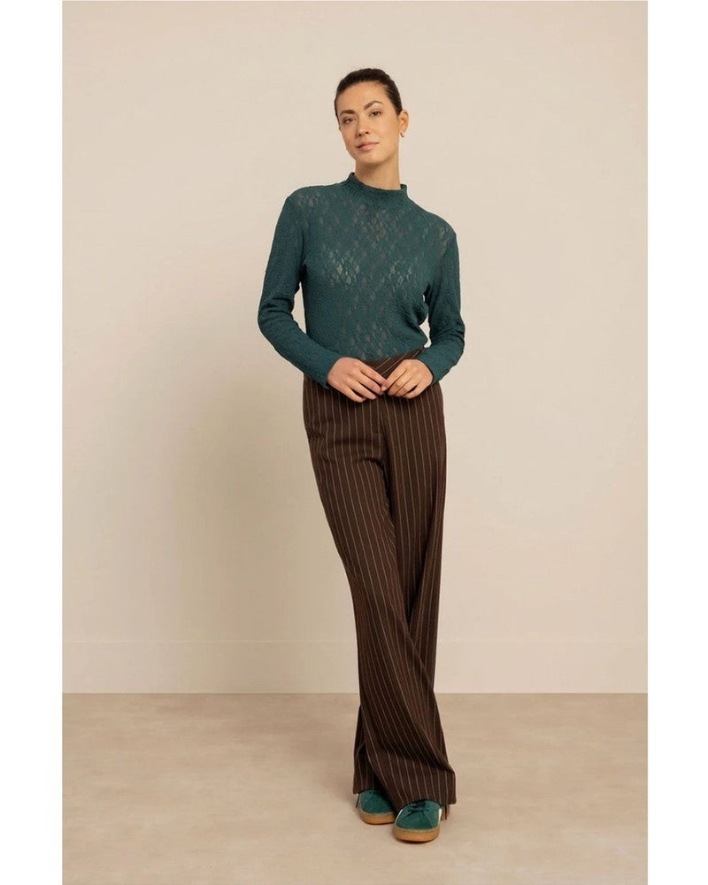 Reagan lace col top Groen Reagan lace col top Groen