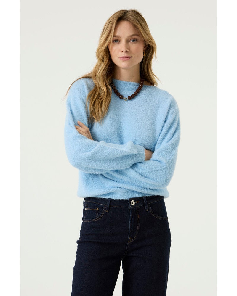 Z0072 Ladies Pullover Blauw Z0072 Ladies Pullover Blauw