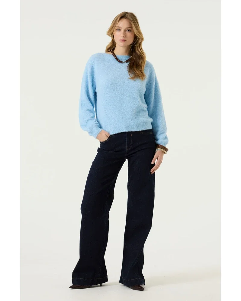 Z0072 Ladies Pullover Blauw Z0072 Ladies Pullover Blauw