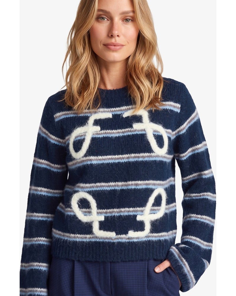 Mitzy knit top Blauw Mitzy knit top Blauw