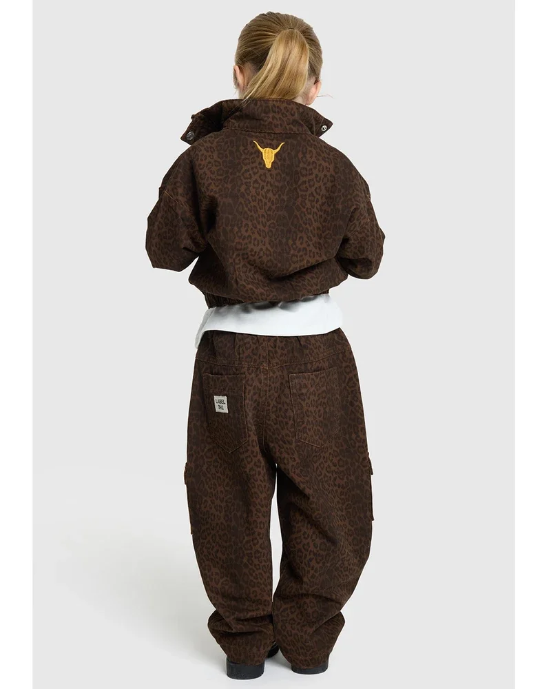 kids woven leopard cargo pants Bruin 1 kids woven leopard cargo pants Bruin 1