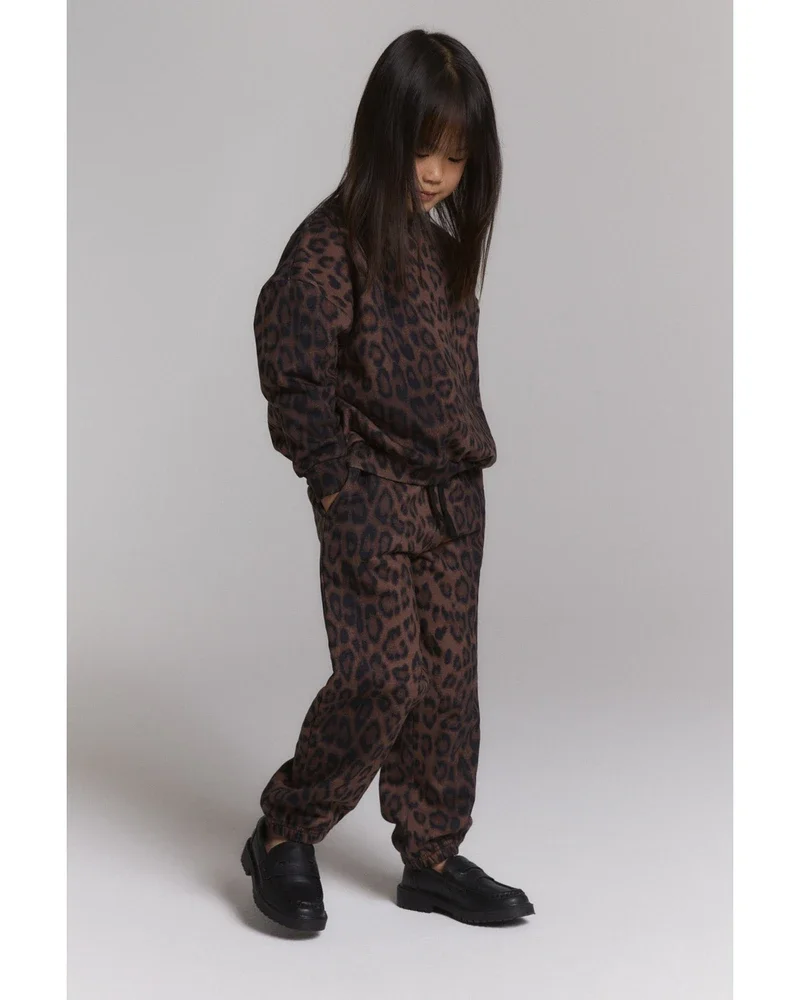 kids knitted leopard pants Bruin 1 kids knitted leopard pants Bruin 1