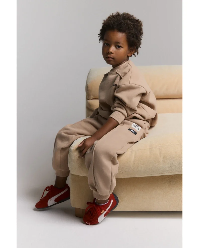 kids knitted pintuck pants Zand kids knitted pintuck pants Zand