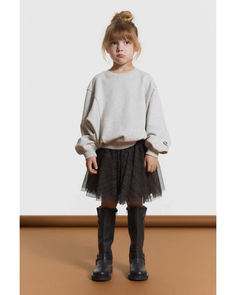 kids woven tiger tule skirt Bruin 1 kids woven tiger tule skirt Bruin 1
