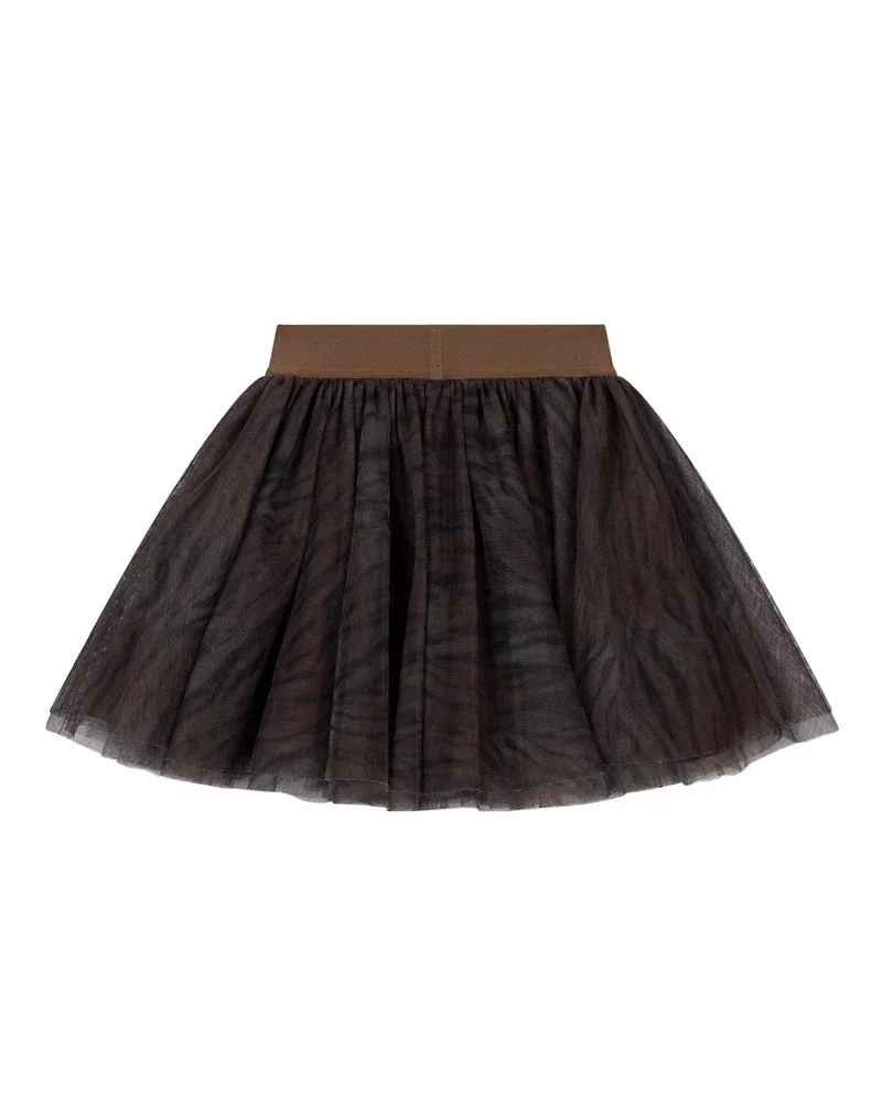 kids woven tiger tule skirt Bruin 1 kids woven tiger tule skirt Bruin 1