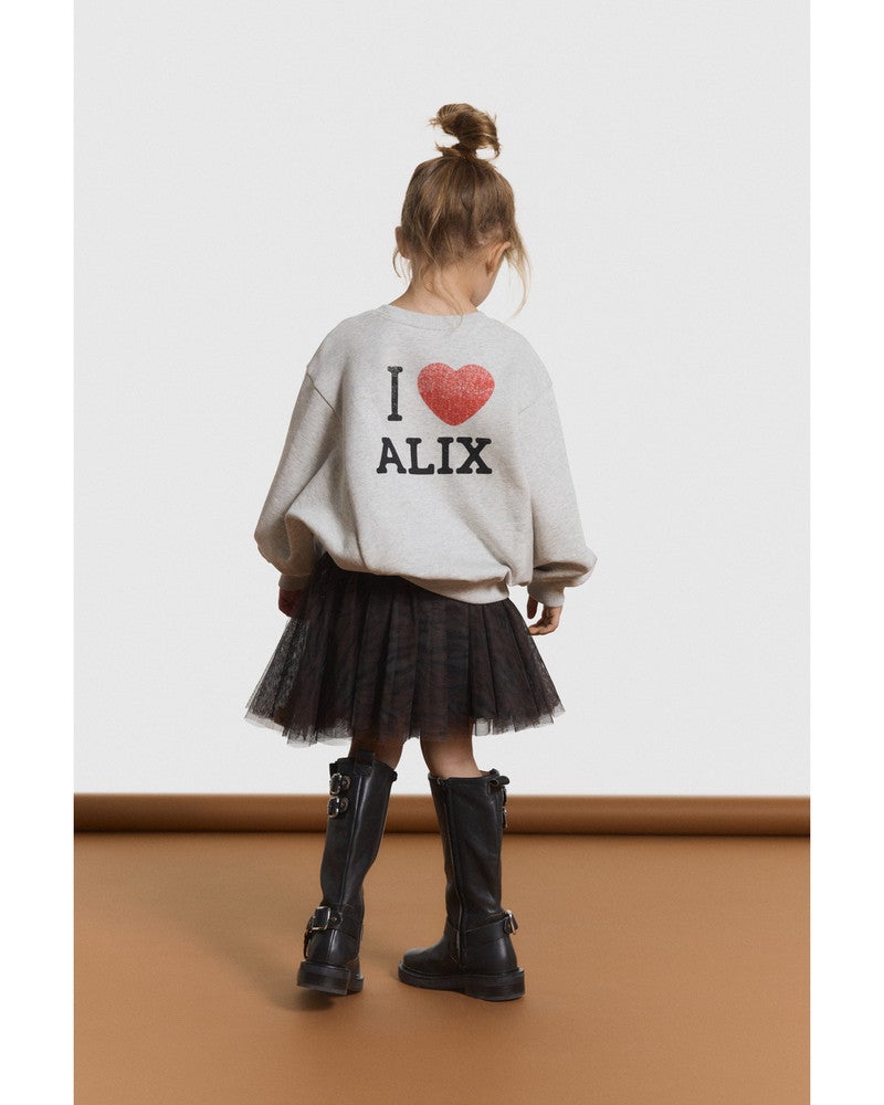 kids knitted batwing sweater Grijs kids knitted batwing sweater Grijs