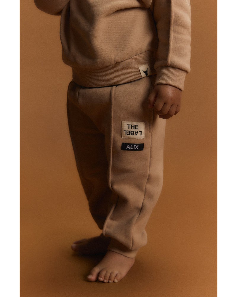 baby knitted pintuck pants Zand baby knitted pintuck pants Zand