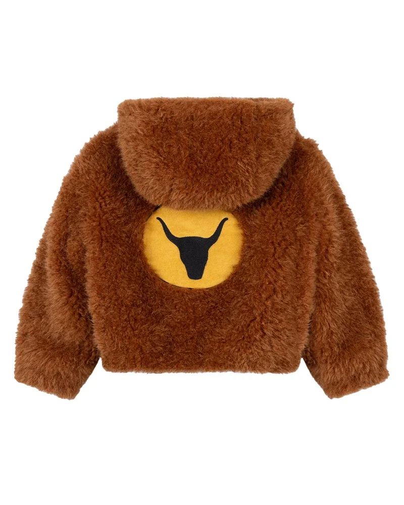 kids woven fur coat Bruin 1 kids woven fur coat Bruin 1
