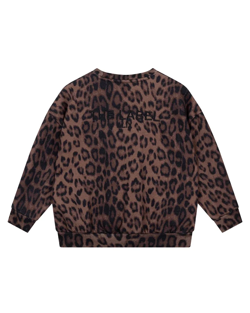 kids knitted leopard sweater Bruin 1 kids knitted leopard sweater Bruin 1