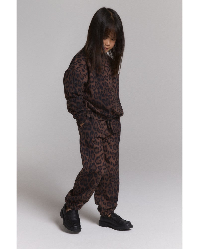 kids knitted leopard sweater Bruin 1 kids knitted leopard sweater Bruin 1