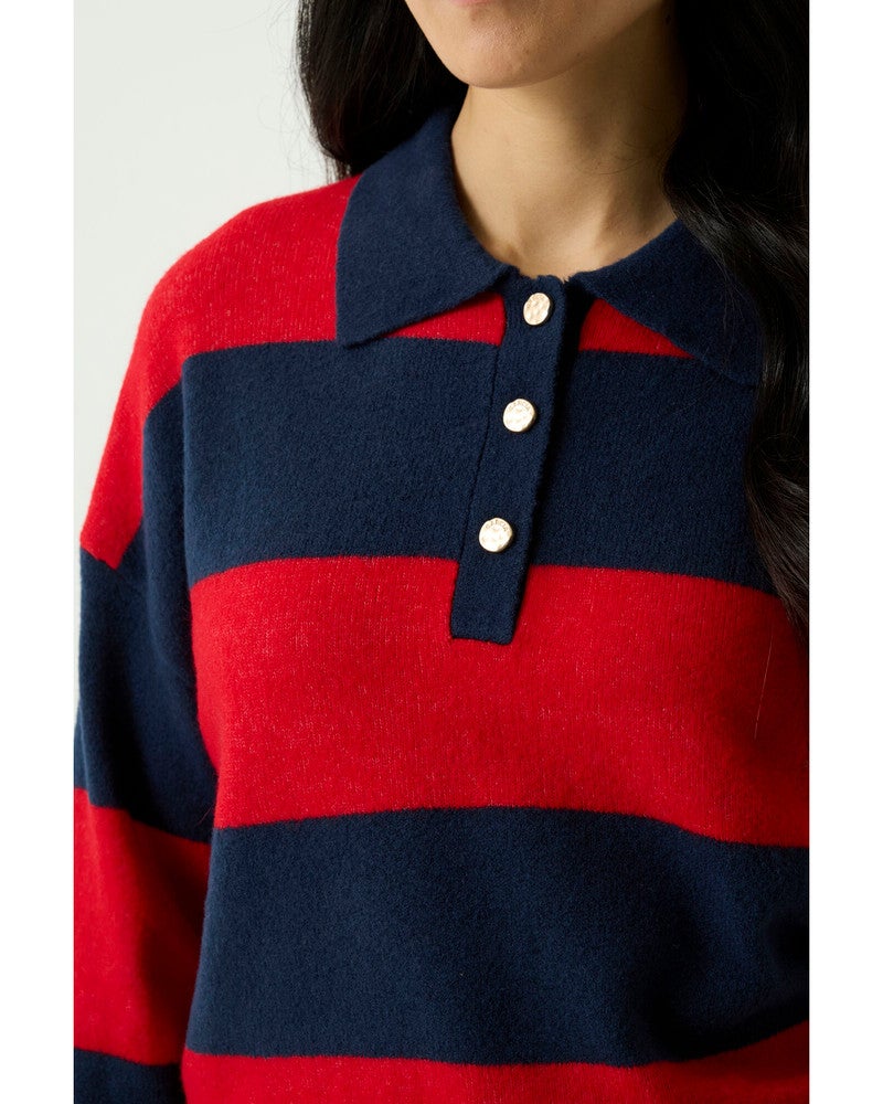 U260042 Ladies Pullover Blauw U260042 Ladies Pullover Blauw