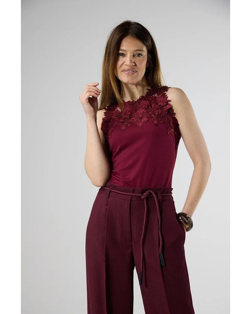 Margo Lace Top Bordeaux Margo Lace Top Bordeaux