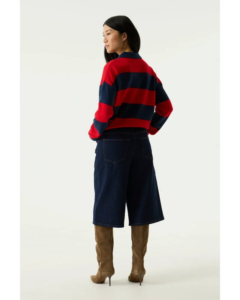 U260140 Celia Long Bermuda Donker Blauw U260140 Celia Long Bermuda Donker Blauw
