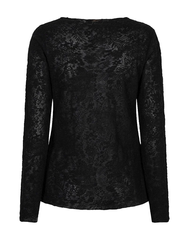 Top l/slve fancy Zwart 1 Top l/slve fancy Zwart 1