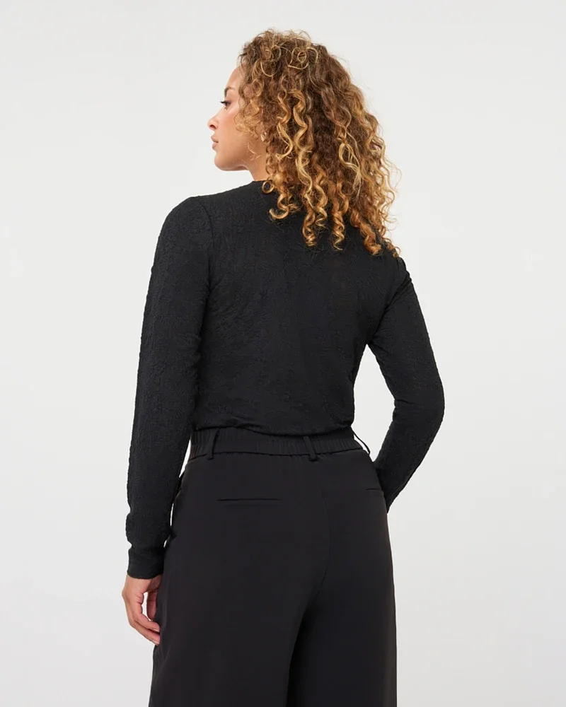 Top l/slve fancy Zwart 1 Top l/slve fancy Zwart 1