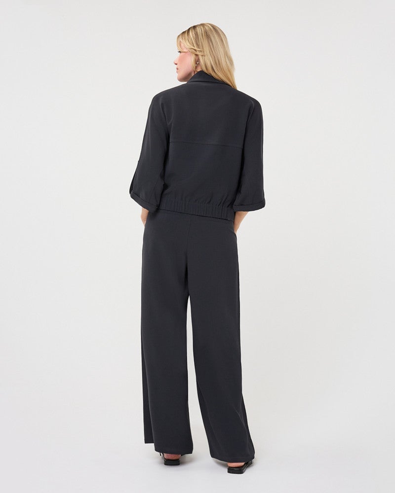 Blouse acetate Zwart 1 Blouse acetate Zwart 1
