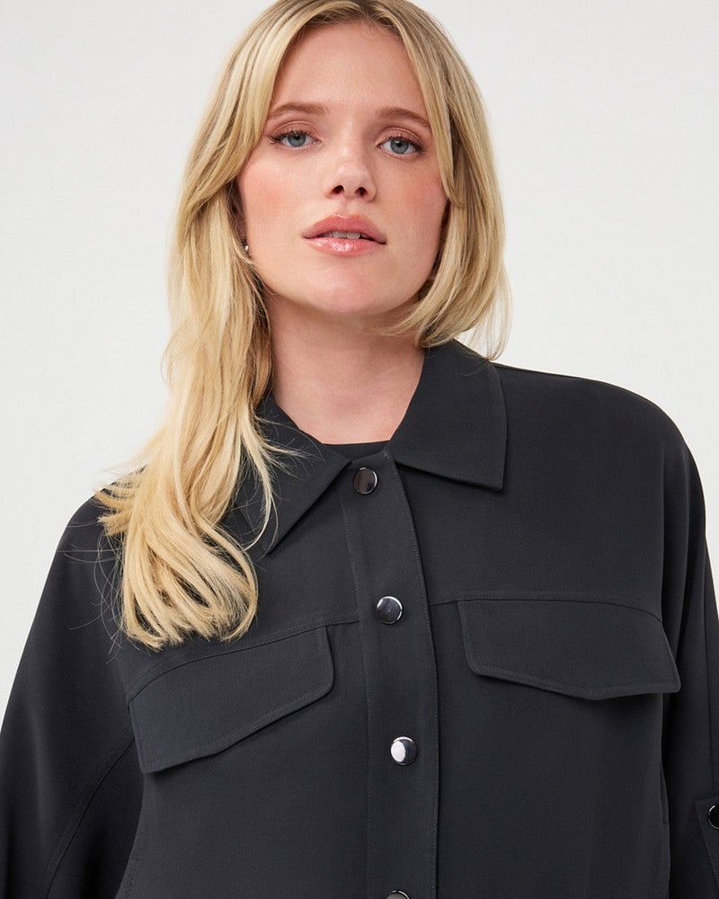 Blouse acetate Zwart 1 Blouse acetate Zwart 1